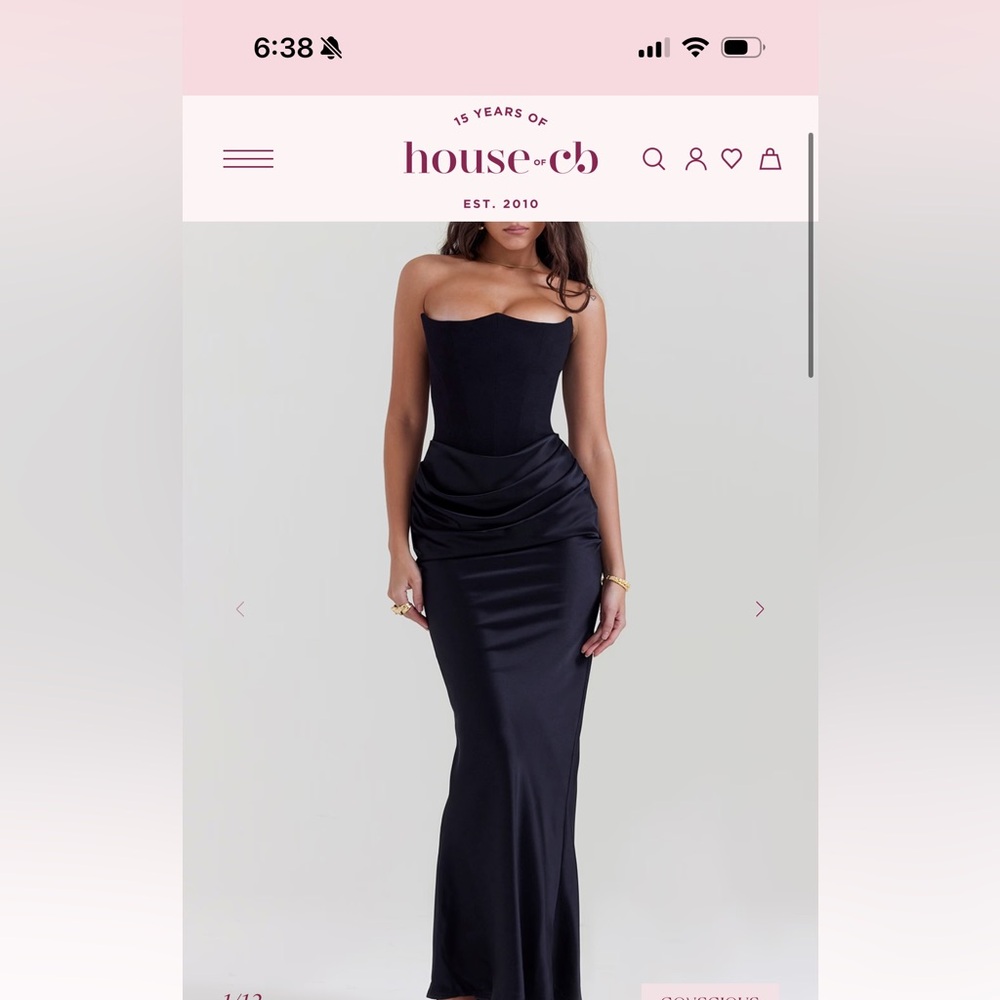 House of CB Black Persephone Dress